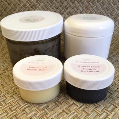  $50. set includes:  1-8oz Silky Scrub, 1-8oz Body Bliss, 1 oz Lovely Lips Balm and 1 oz Forever Fresh 