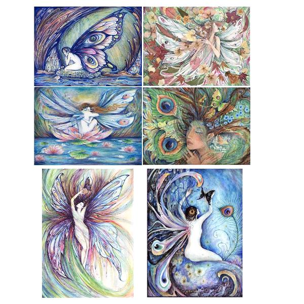 Fairy Note card set of 6 beautiful fairy pictures