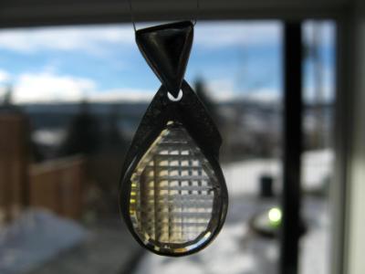 13-134 Sterling and Checkerboard Quartz Pendant 13-134 Sterling and Checkerboard Quartz Pendant