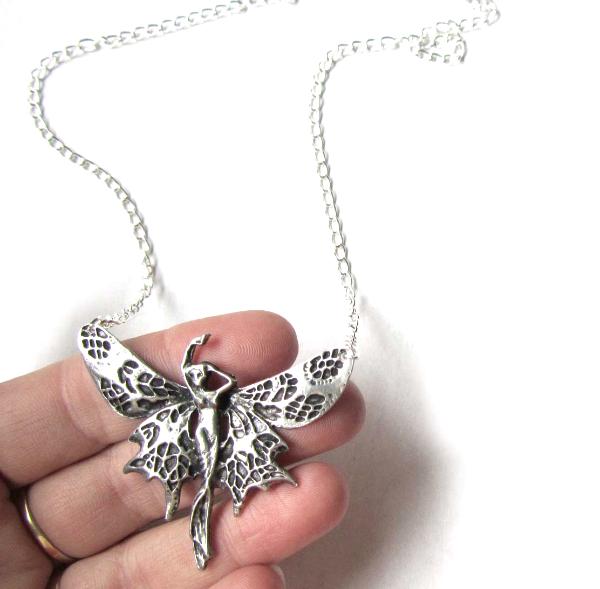 Art Nouveau Fairy Necklace Fairy statement choker