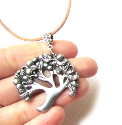 Tree of Life pendant necklace pewter tree necklace 