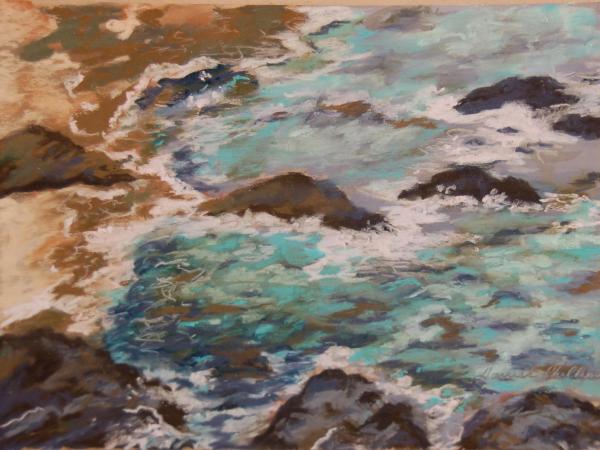 #100 Surf on Rocks (original sold; prints available)