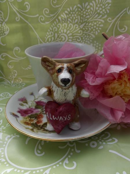 This is Thistledown the tea cup Corgi