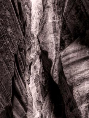 A Crack in the Earth B&W A Crack in the Earth B&W