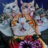 Cat Commission 3 - Friends