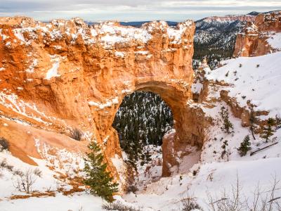 Snowy Bryce Canyon Natural Arch Snowy Bryce Canyon Natural Arch