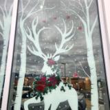 Poinsettia deer