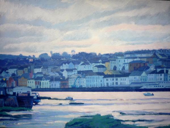 Twilight at the river Torridge, Bideford