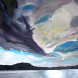 Looming over Lac La Peche