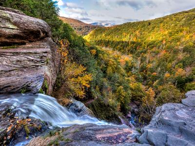 Kaaterskill Falls Ledge Overlook in Autumn Kaaterskill Falls Ledge Overlook in Autumn