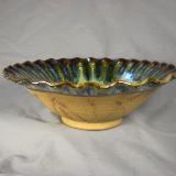 110513.D Fluted Bowl with Wheat Carving