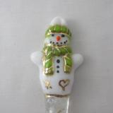 TO22120 - Tassel Scarf Snowman Ornament - Spring Green