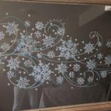 Swirling snowflakes