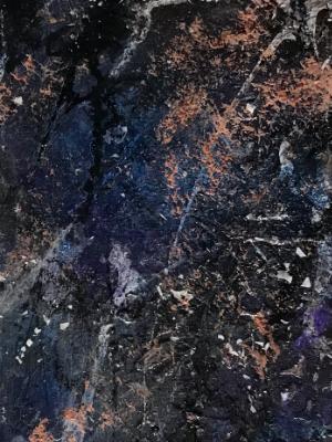 Matted Mini Abstract #38 (Nocturnal Series 29-38) Matted Mini Abstract #38 (Nocturnal Series 29-38)