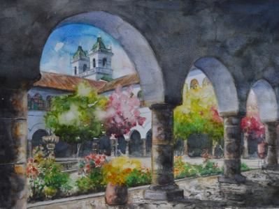 El Tejar convent, 35cm x 50cm, 2015