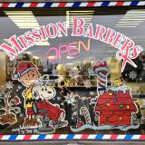 dog and boy barbershop