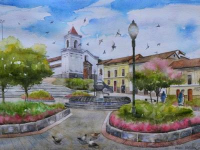 San Blas church, 35cm x 50cm, 2015 San Blas church, 35cm x 50cm, 2015
