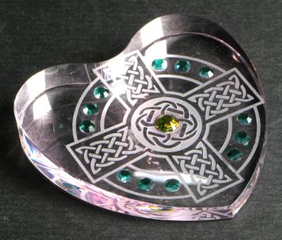 IRISH HEART Paperweight