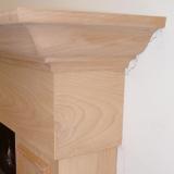 Custom solid alder fireplace mantle