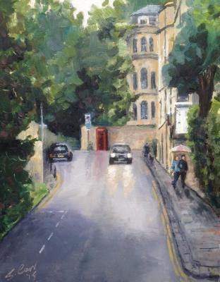 Cavendish Road, Bath, 8x10 ins, oils Cavendish Road, Bath, 8x10 ins, oils