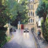 Cavendish Road, Bath, 8x10 ins, oils