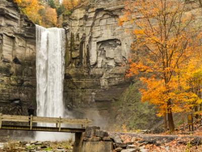Taughannock Falls and Bridge Taughannock Falls and Bridge