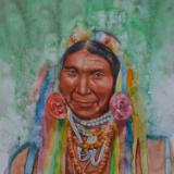 Portrait of an indigena of the Ecuadorian coast, 30cm x 40cm, 2016