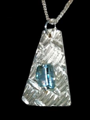 Sterling and Blue Topaz