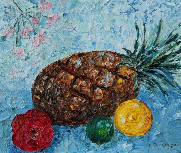 Pineapple with fruit