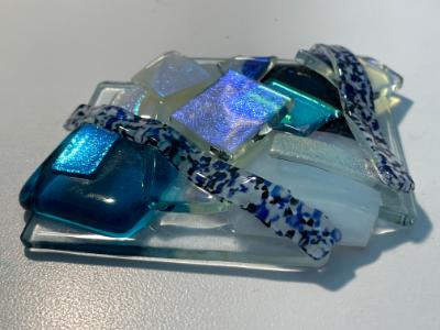 "DANCER" Dichroic Glass Mini Paperweight