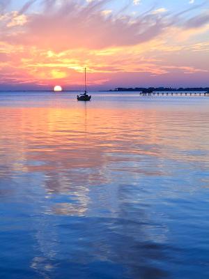 Sun Setting on Bay Sun Setting on Bay