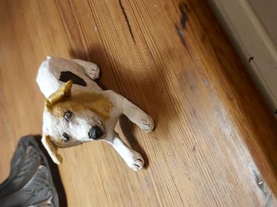 Paper mache dog(Jessy’s friend