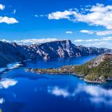 Crater Lake Blue Depths (Click for full width)