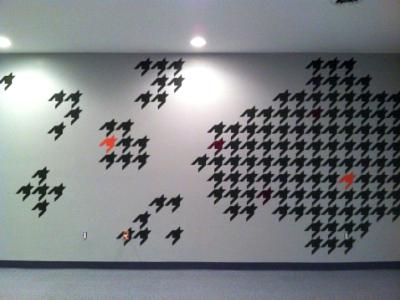 Decorative Houndstooth mural