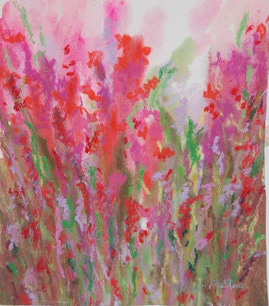 145/S26 Pink and Purple Flowers (SOLD)