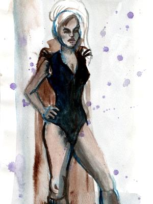 Drow Gal in Boots Drow Gal in Boots