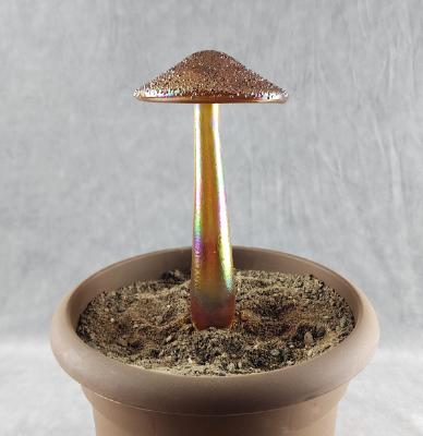 #04152451 mushroom with glass stake 8''Hx4''W $70 #04152451 mushroom with glass stake 8''Hx4''W $70