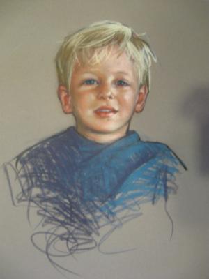 Young Boy 16x20" pastel Young Boy 16x20" pastel
