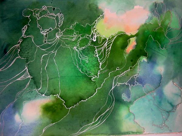 Blue Green Landscape