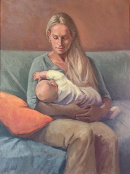 Madonna 30x40" oil
