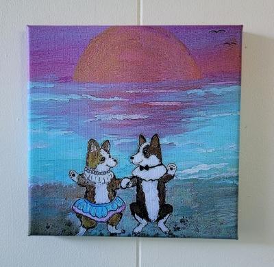 Sun set love 8x8