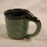 110901.H Mint Glaze Coffee Mug with Thumbrest