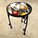 ROUND COLOR TILE SERIES SIDE TABLE