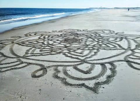 large scale sand mandala