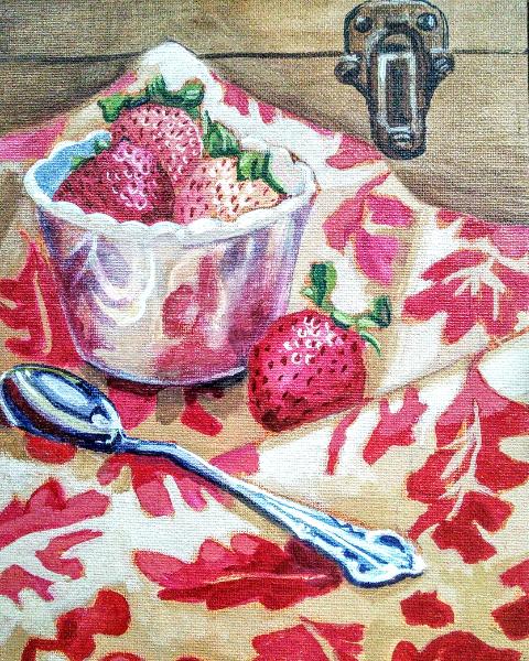 Strawberries and Spoon
