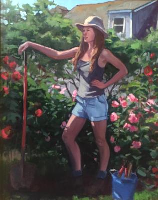 Gardener 24x36" oil Gardener 24x36" oil
