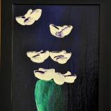 Flowers Vase Series (1 of 6) 9 x 12 Acrylic on Canvas board Embellished prints available 