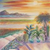 Pastel paintings / Oceans, Water, Sunsets, Trees.  etc.