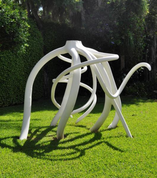 "white rainbow root”   Sculptor Steve Tobin
