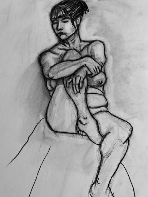 Prudence, Seated Pretzel Prudence, Seated Pretzel